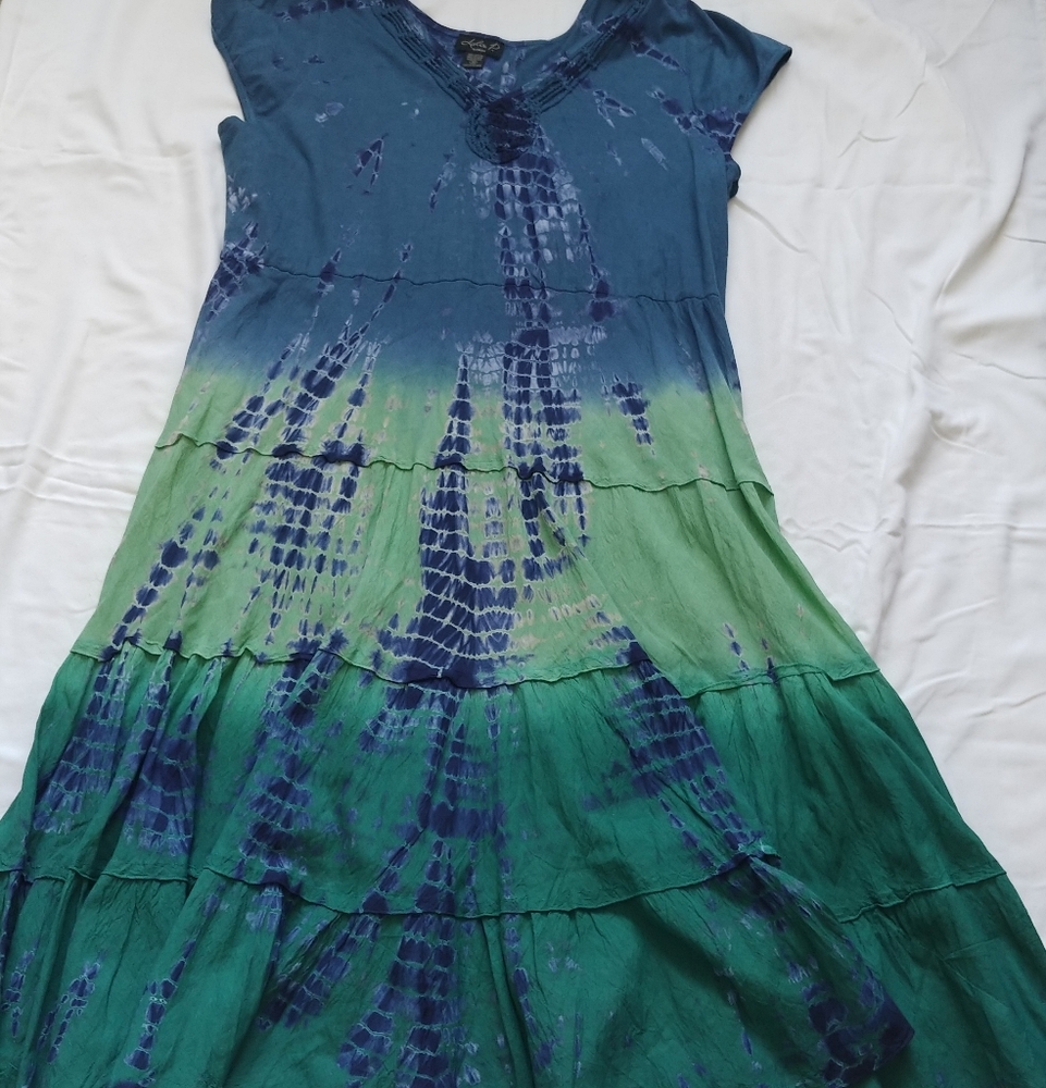 Lola P Print Dress